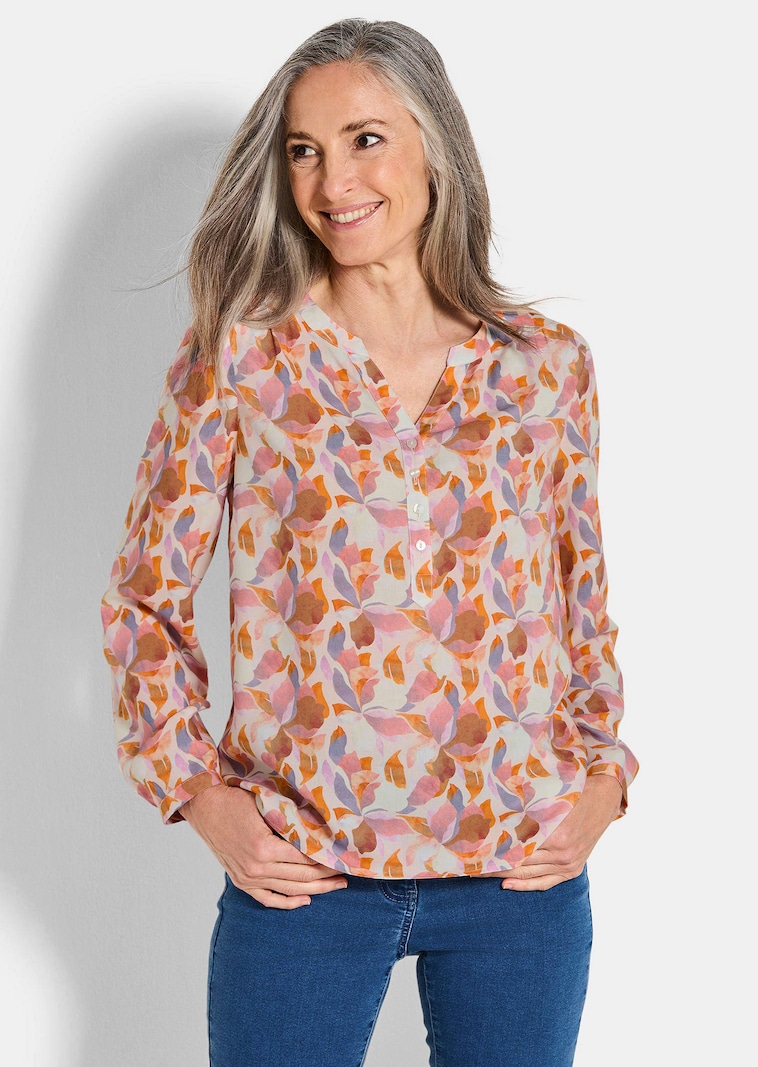 Druckbluse im Unikat-Print