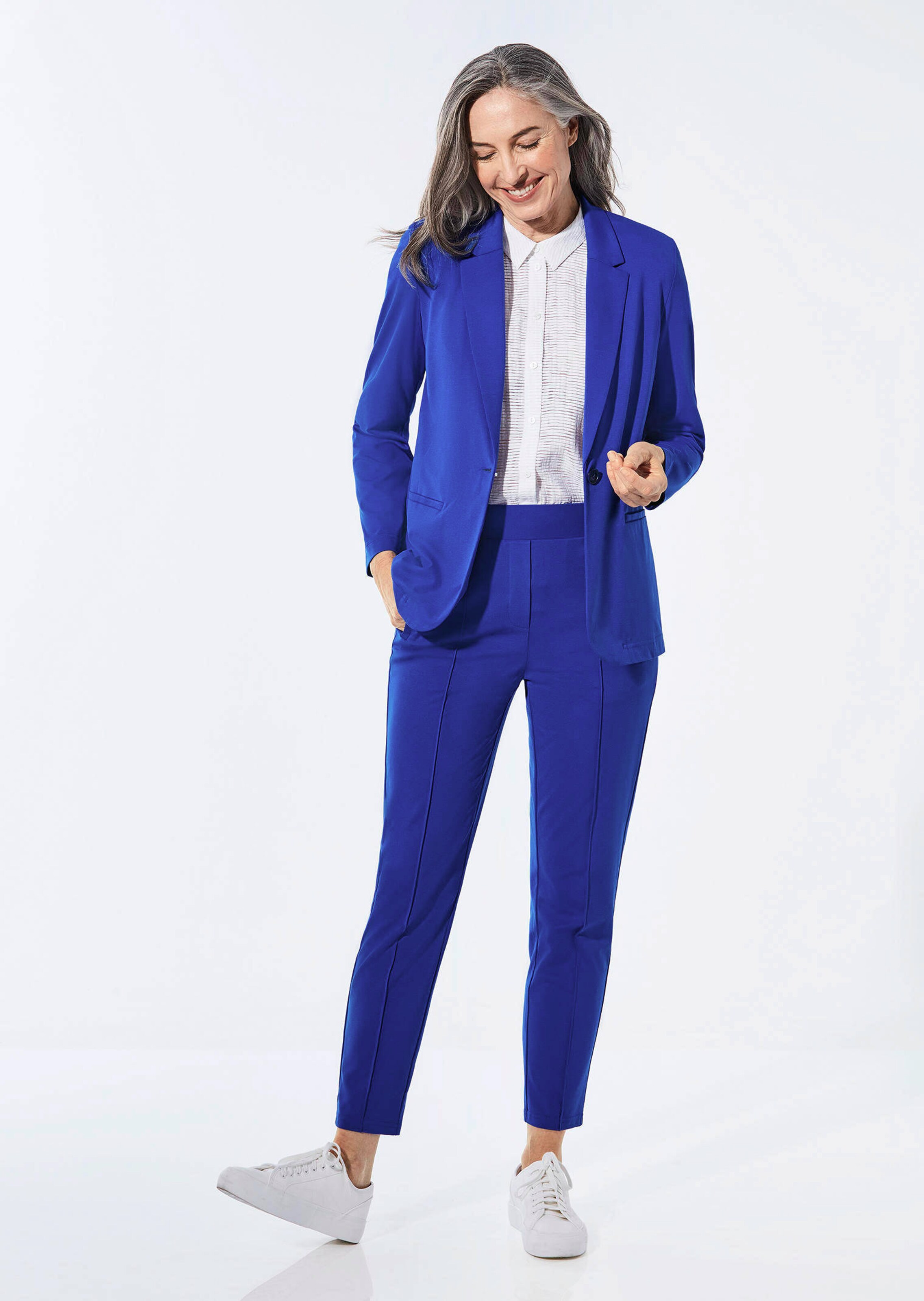 Lichte jersey blazer met uitstekende bewegingsvrijheid thumbnail 2