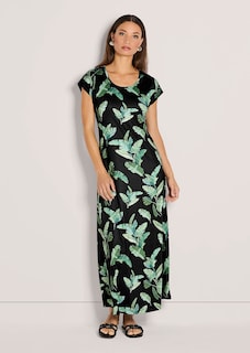 Robe en jersey avec imprimé feuilles thumbnail 3