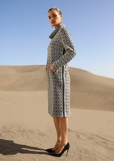 Shift dress with graphic pattern thumbnail 1