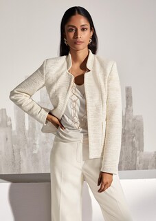 Jacquard-Blazer mit Stehkragen thumbnail 1
