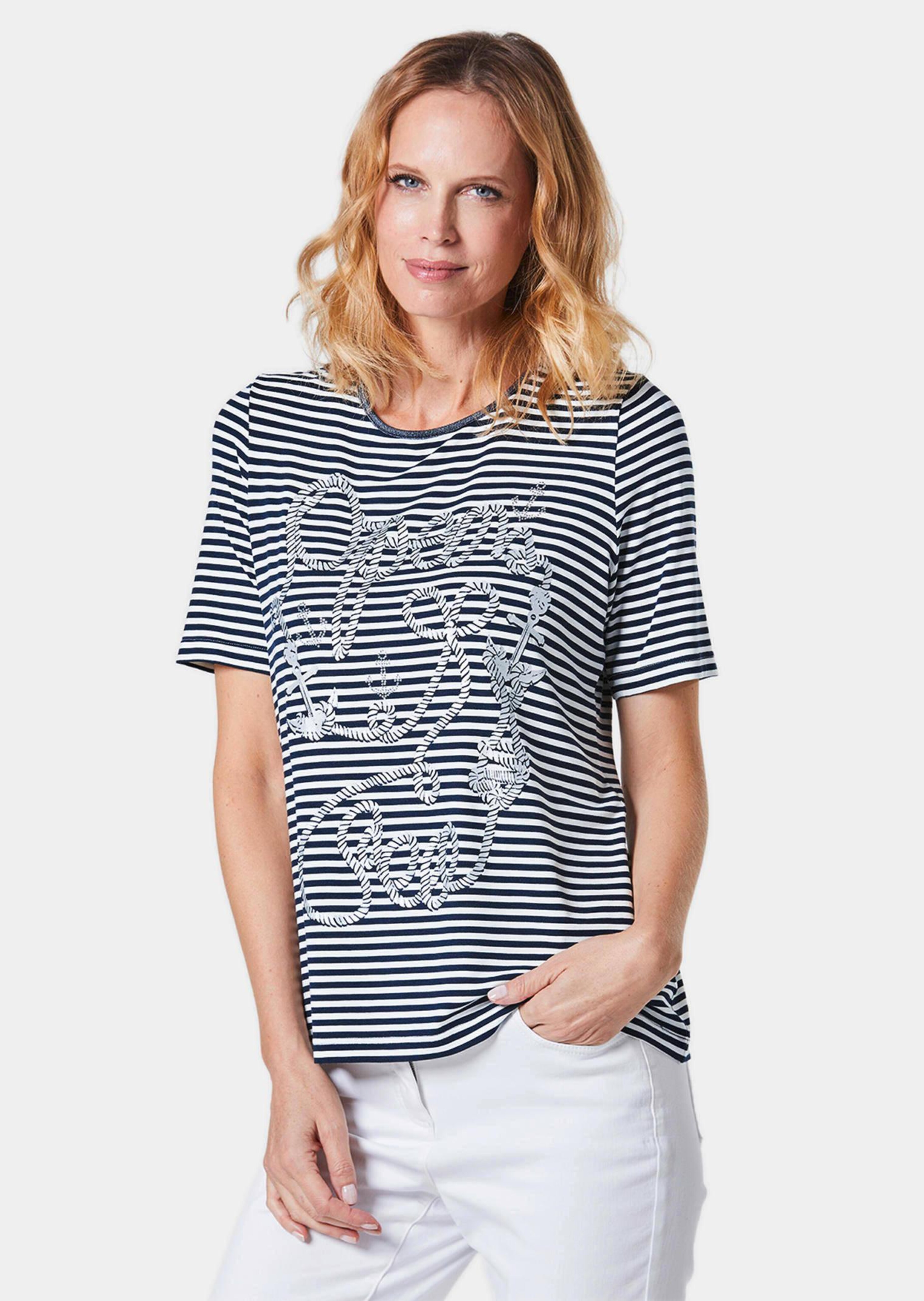 Betoverend mooi gedessineerd shirt met motiefprint