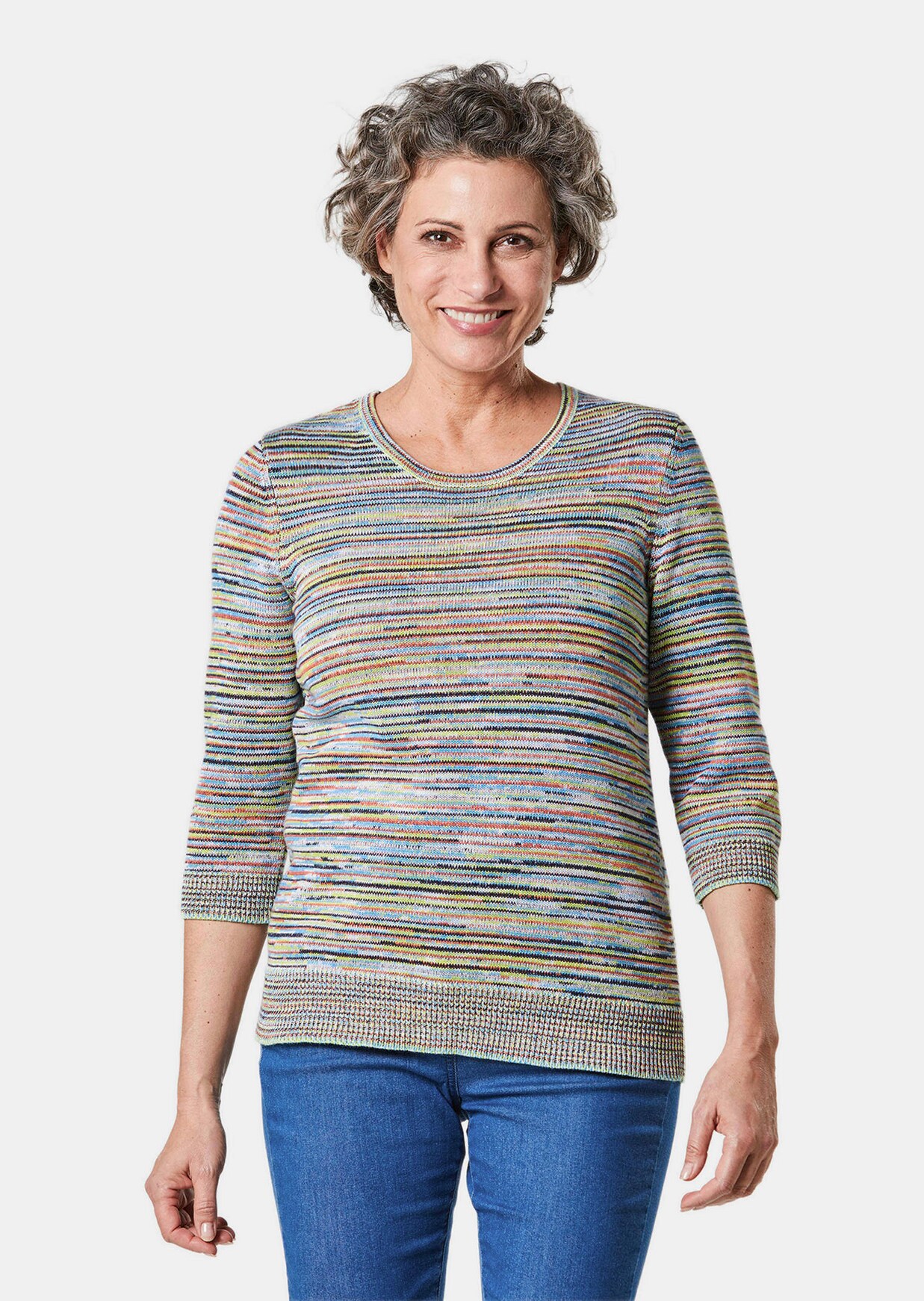 Kombistarker Multicolor-Ringelpullover
