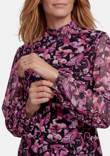 Leichtes Mesh-Shirt mit Stehkragen thumbnail 5