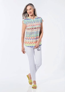 Casual blouse met print thumbnail 2