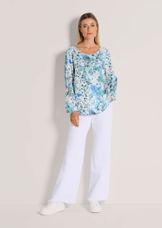 Bluse mit Rundhalsausschnitt thumbnail 3