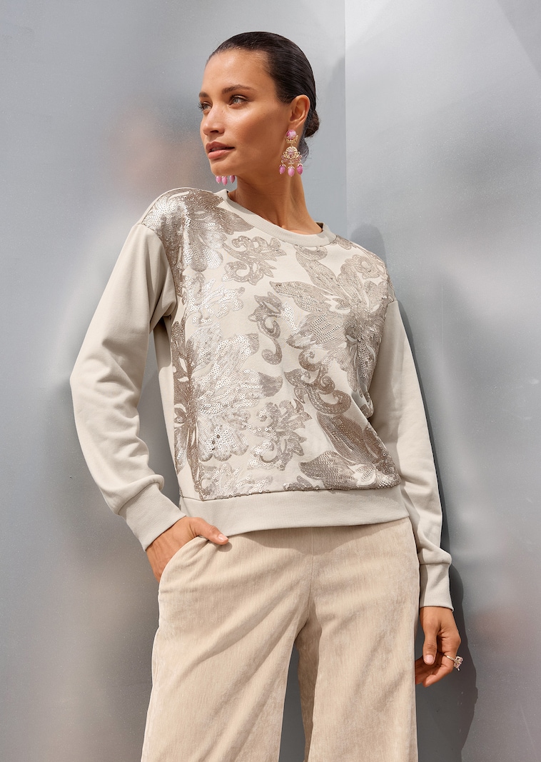 Sweatshirt mit Pailletten