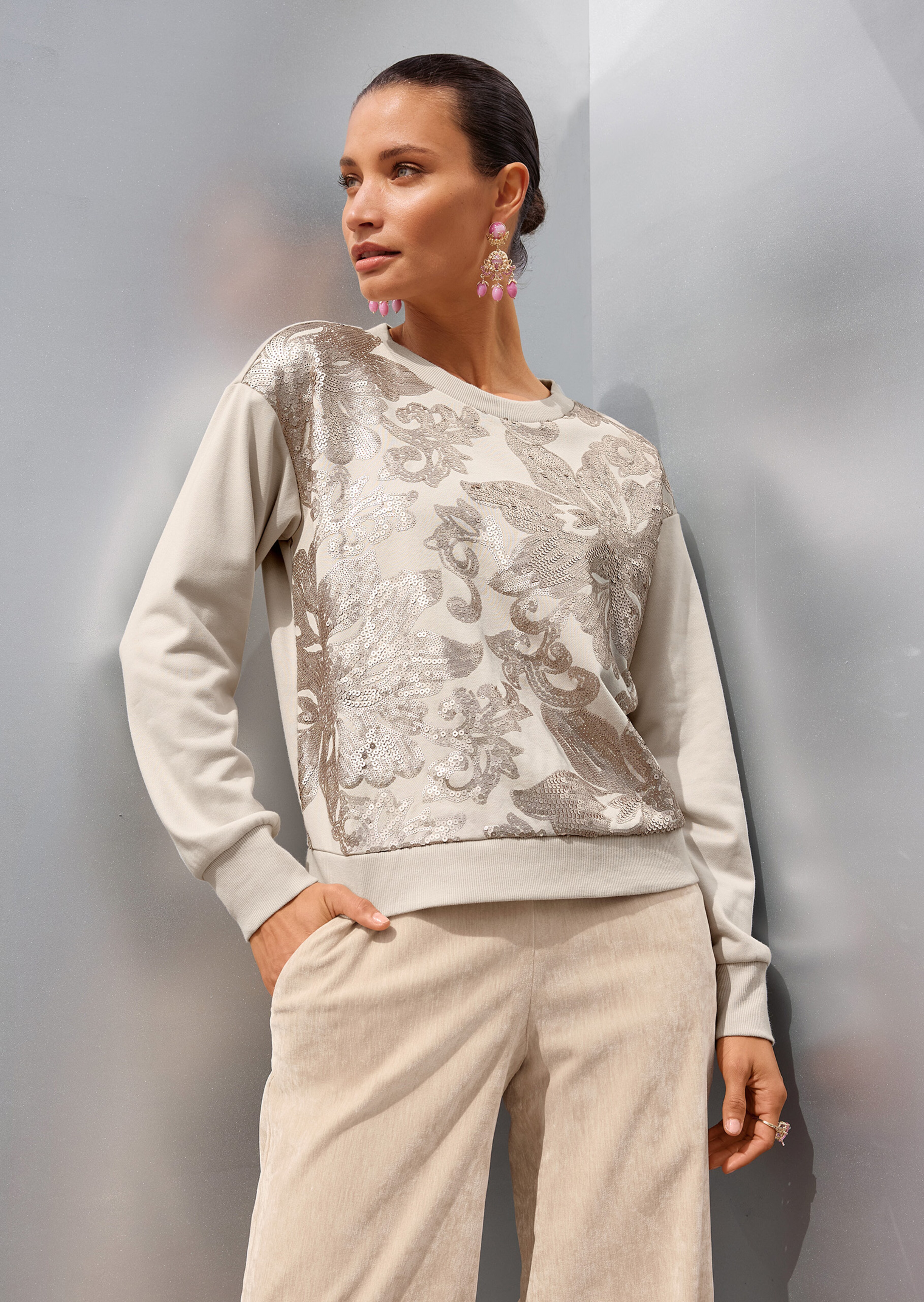 Sweater met pailletten