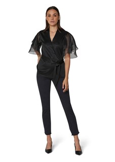 Bluse im Metallic-Look mit transparenten Ärmeln thumbnail 3