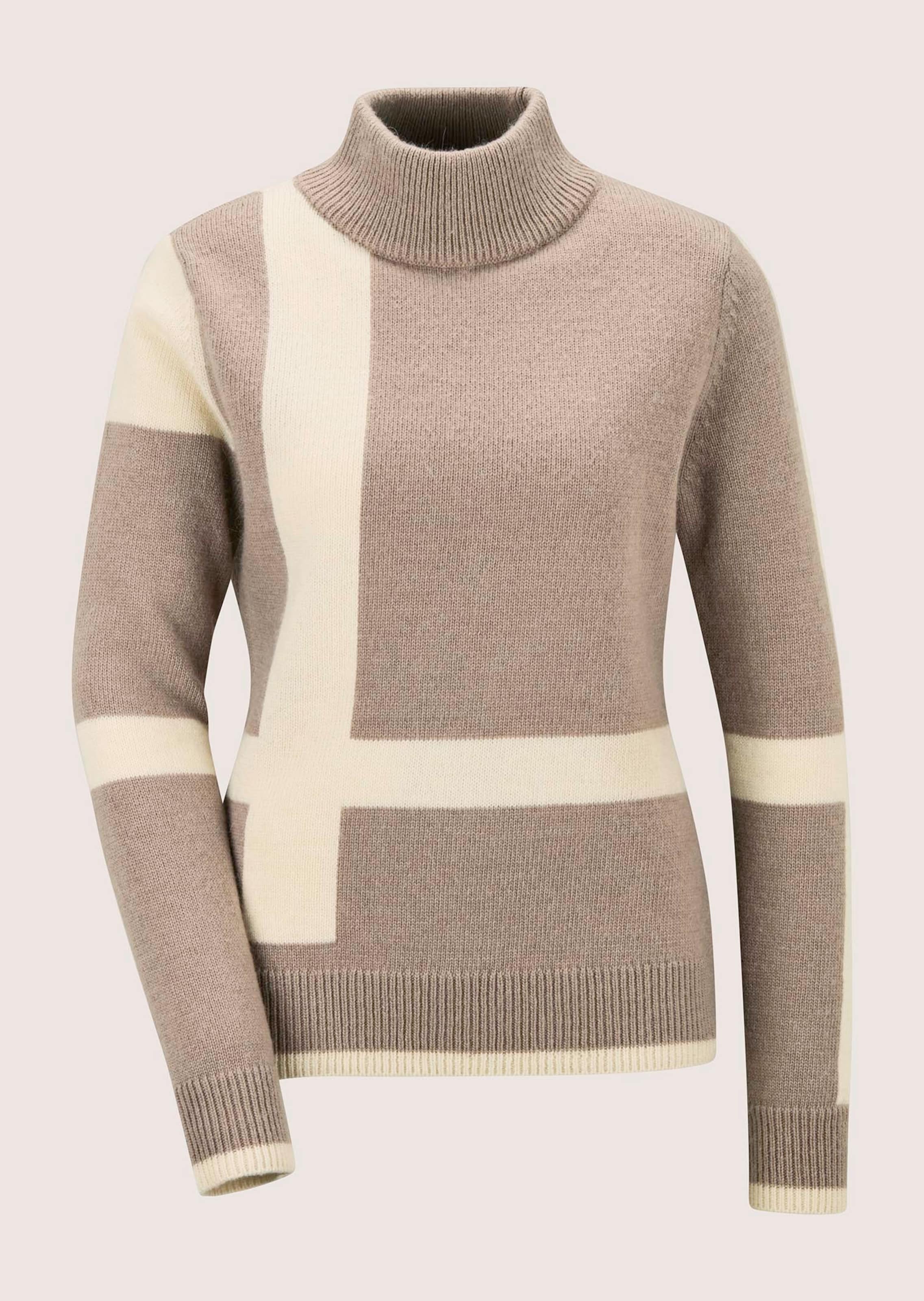 Trui met colourblocking-patroon