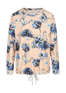 Sweatshirt with floral print thumbnail 2