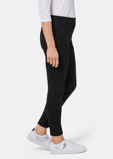 Moderne Leggings in trendigem Velourslederimitat thumbnail 4