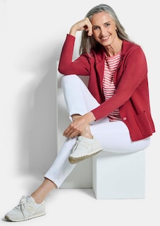 Blazer en tricot avec poches plaquées thumbnail 4