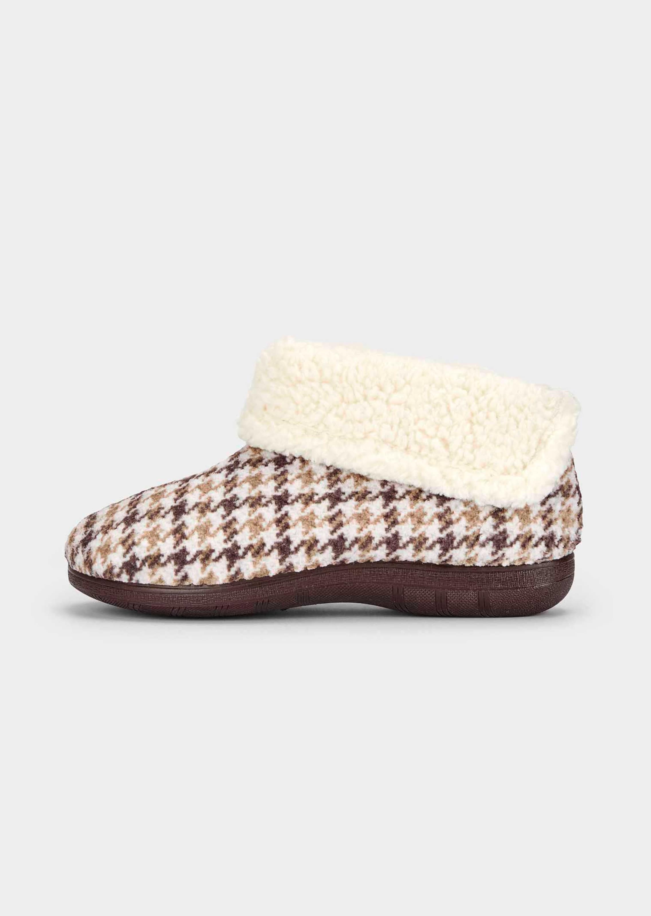 Chaussons pied-de-poule
