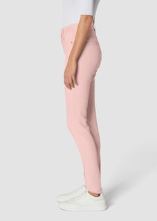 Schlanke Jeans mit Fransensaum thumbnail 5