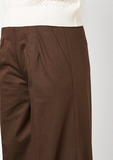 Luchtige culotte met gladde, elastische tailleband thumbnail 3