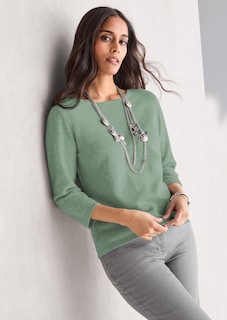 Pull en cachemire avec encolure bateau thumbnail 1