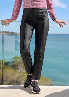 Pantalon BELLA avec revêtement aspect cuir thumbnail 7