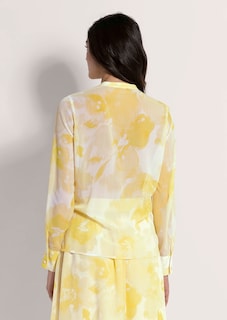 Rundhals-Bluse mit Unikat-Print thumbnail 4