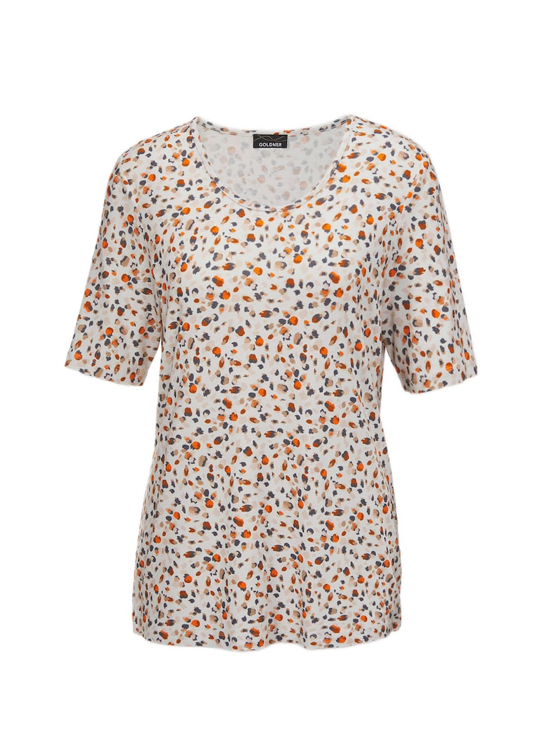 Druckshirt mit Rundhals und ½-Arm