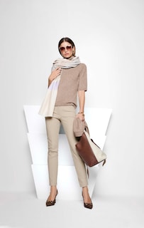 Kaschmirpullover mit Rollkragen und Halbarm thumbnail 1