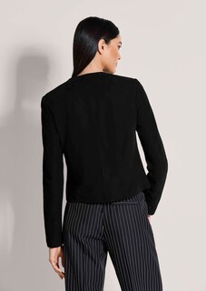 Lederjacke mit Zierknöpfen aus Ziegenvelours thumbnail 3