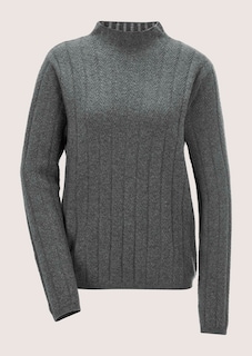 Cashmere stand-up collar jumper thumbnail 7