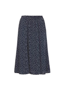 Lichte midi rok met elastische tailleband rondom thumbnail 4