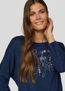 Flauschiges Shirt mit Letter Print thumbnail 4