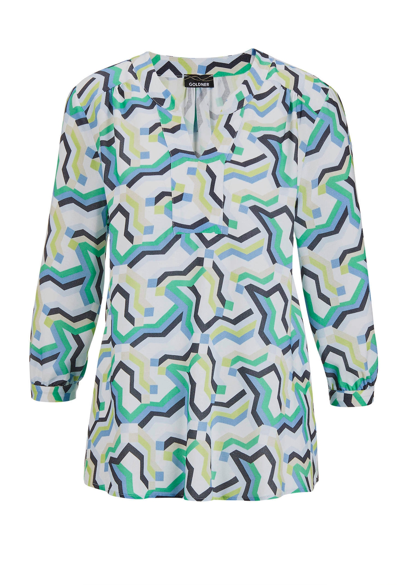 Bluse im Tunikastil