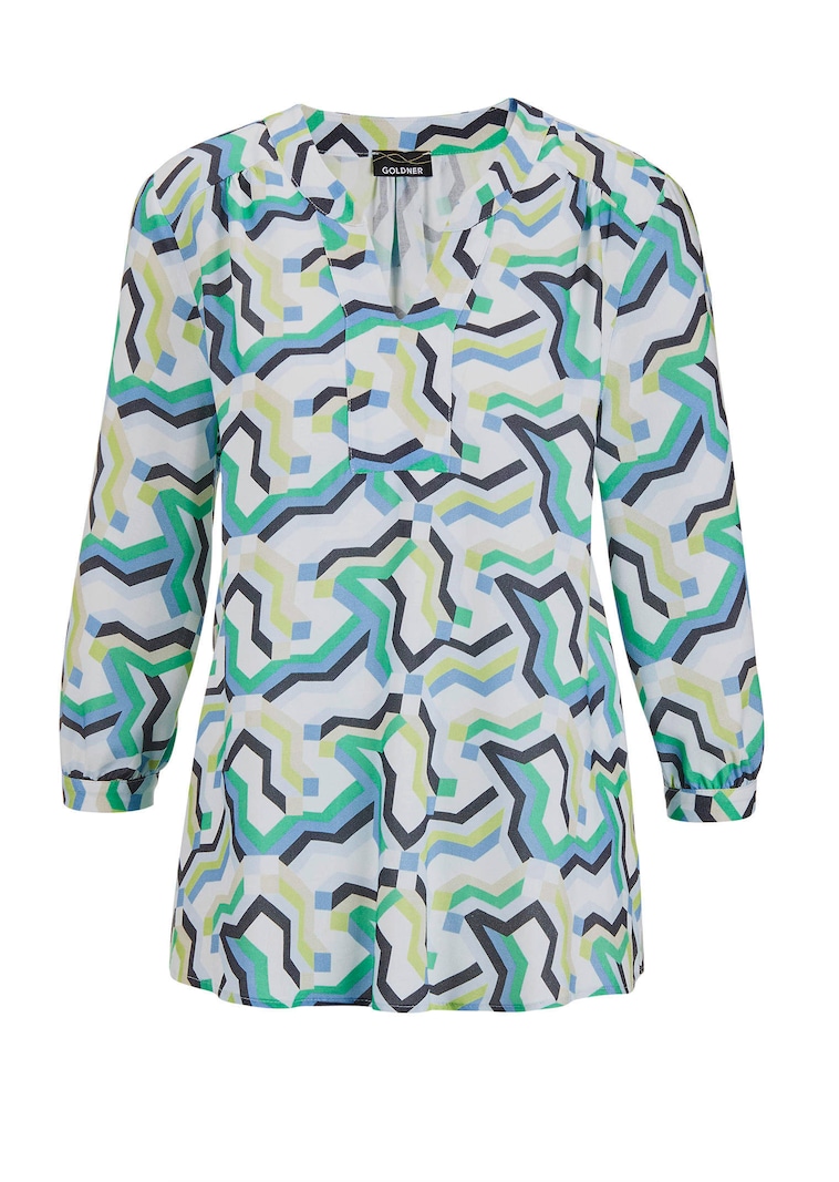 Bluse im Tunikastil