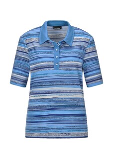 Polo à rayures en jersey de viscose thumbnail 6