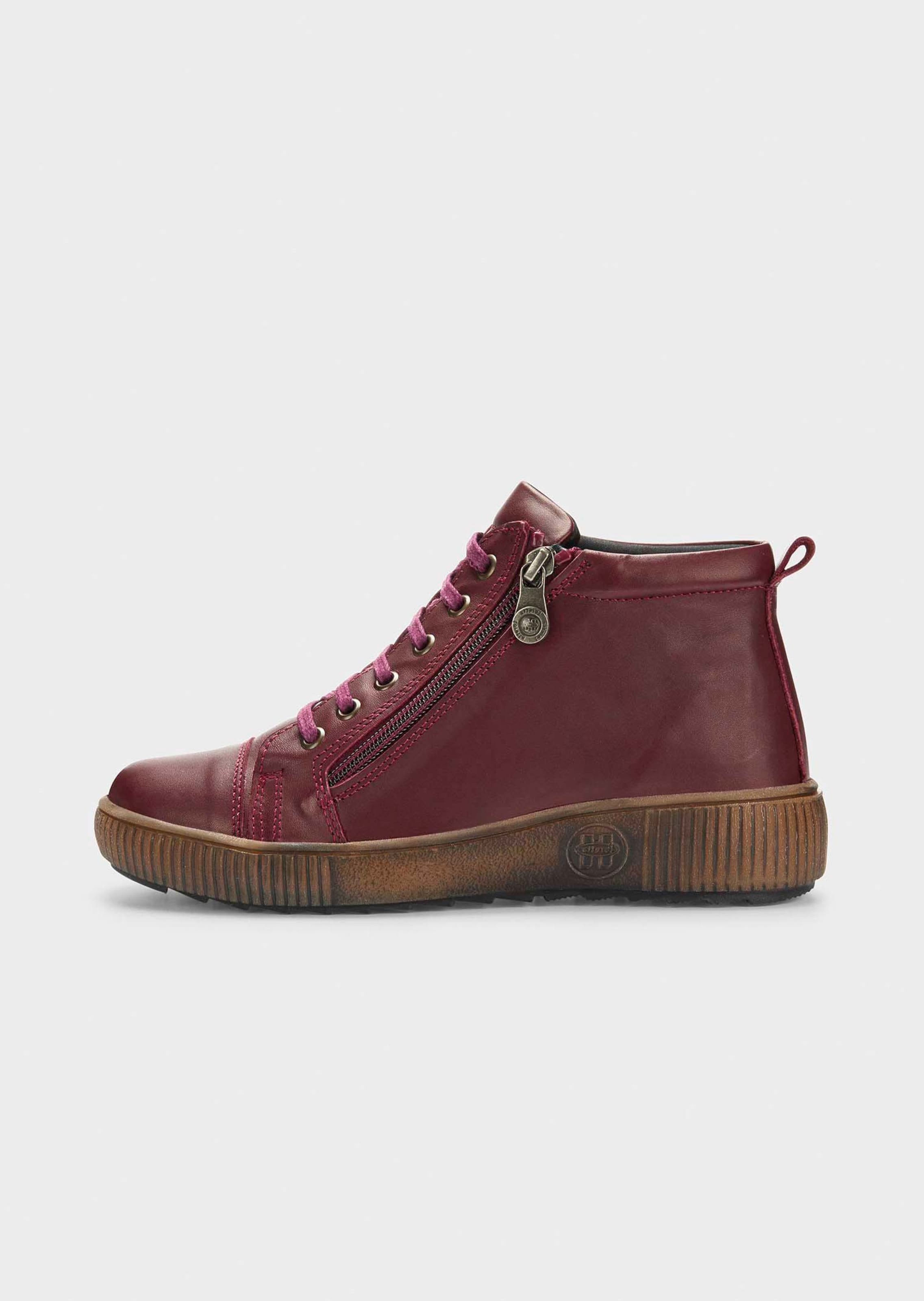Lederschuhe mit Reissverschluss