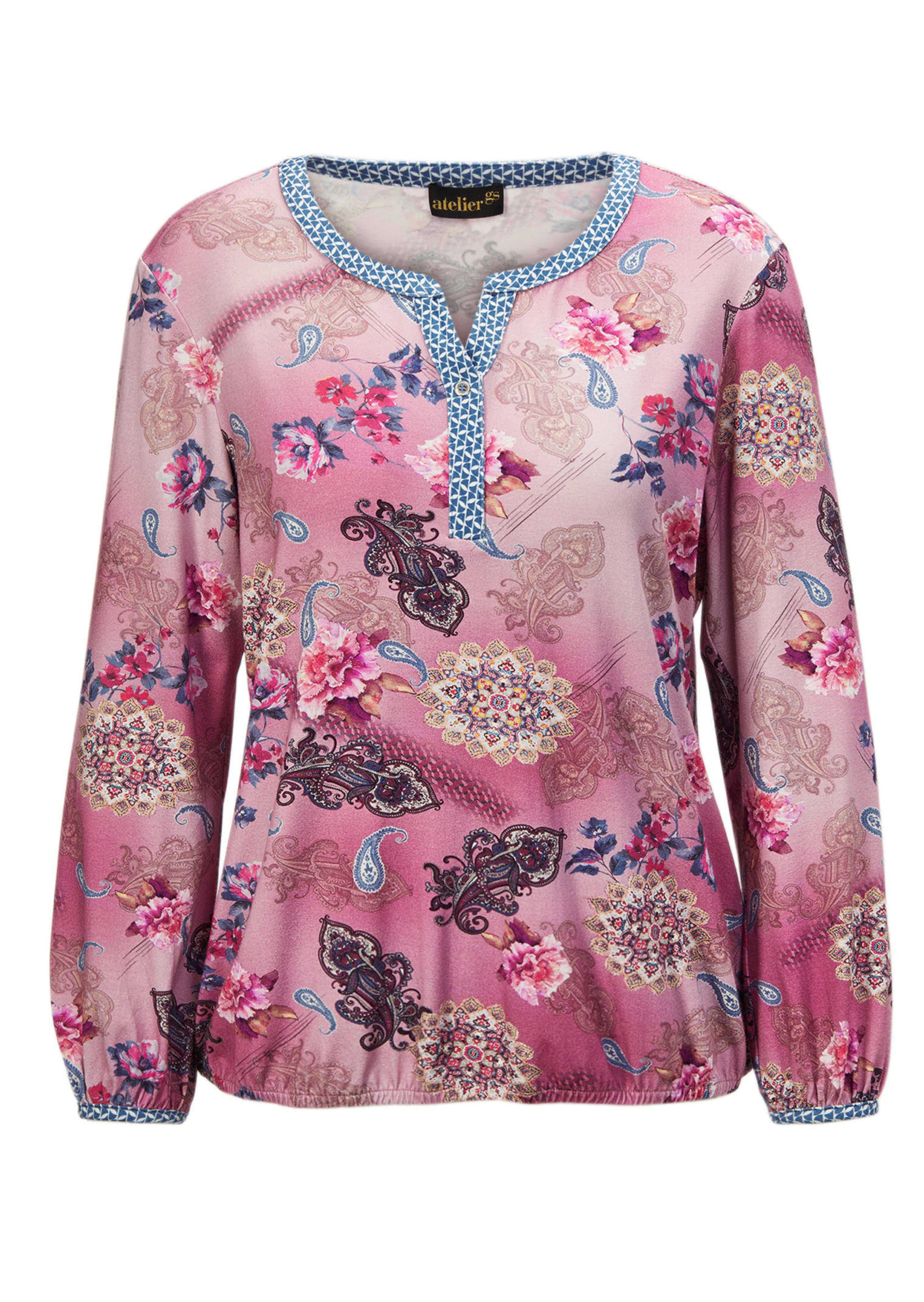 Paisley-Druckshirt mit schönem Ausschnitt