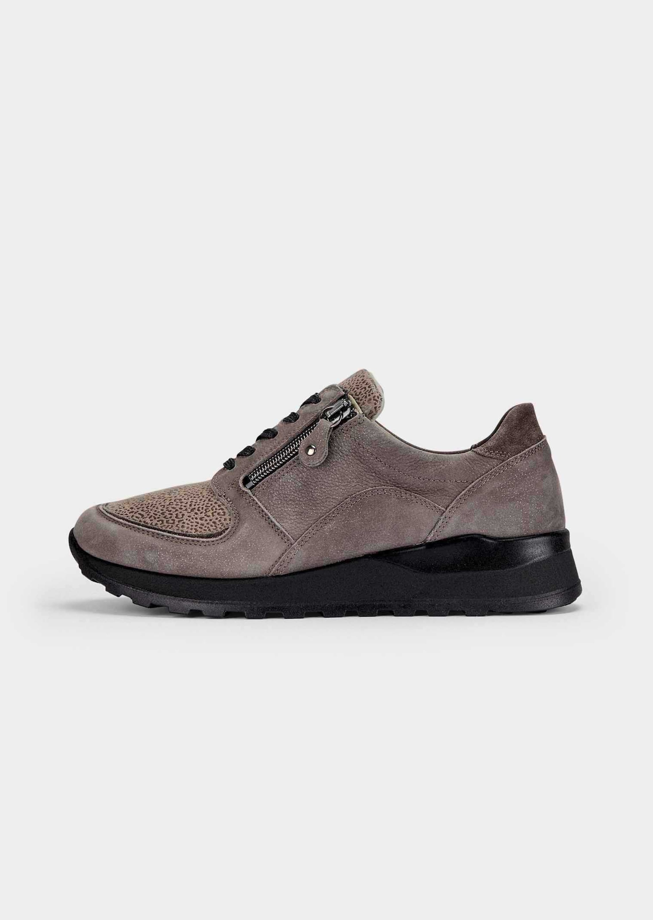 Hallux-Sneaker in Leder-Textil-Mix