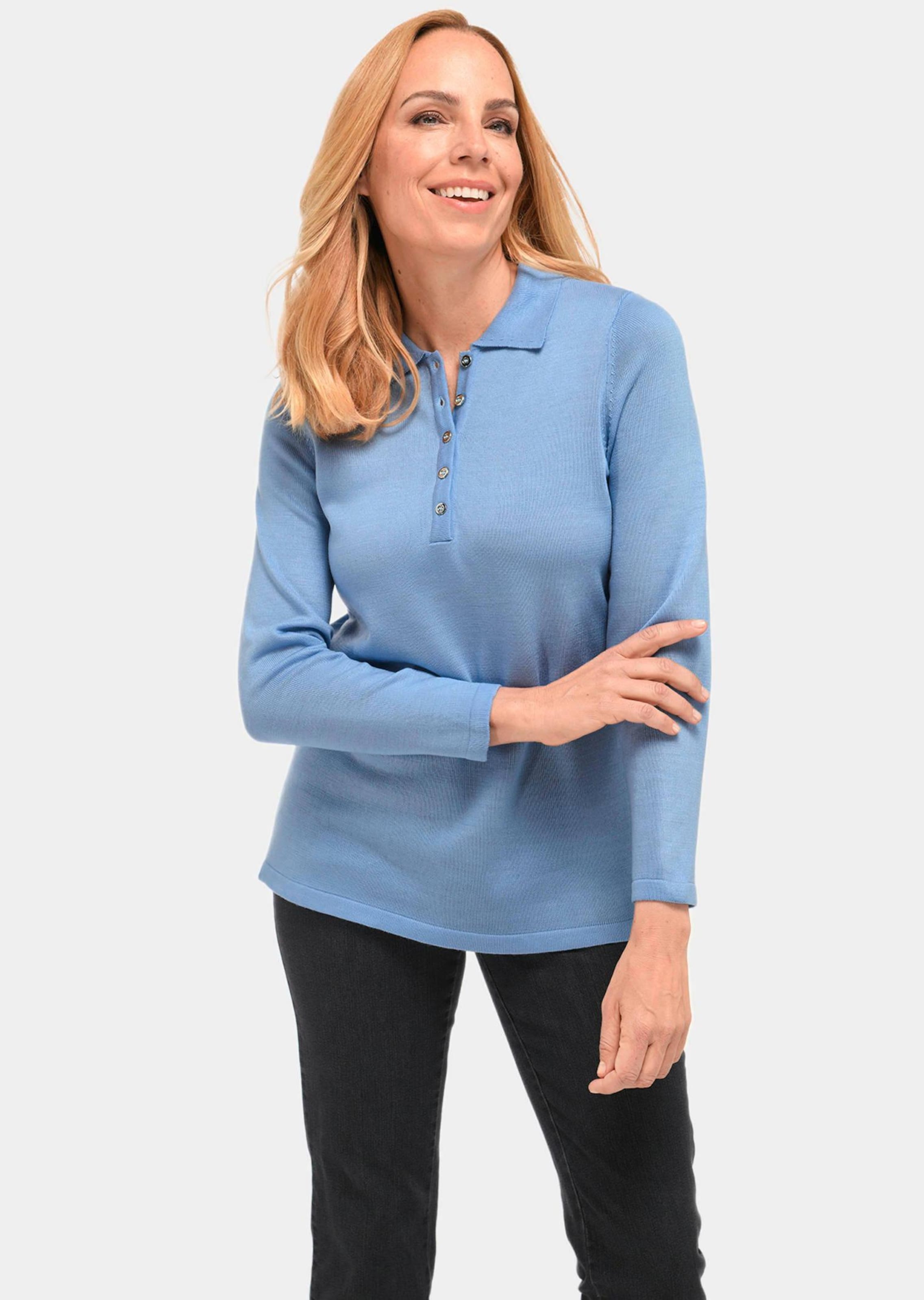 Pull sobre avec col polo