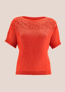 Halbarm-Pullover mit Baumwolle thumbnail 7