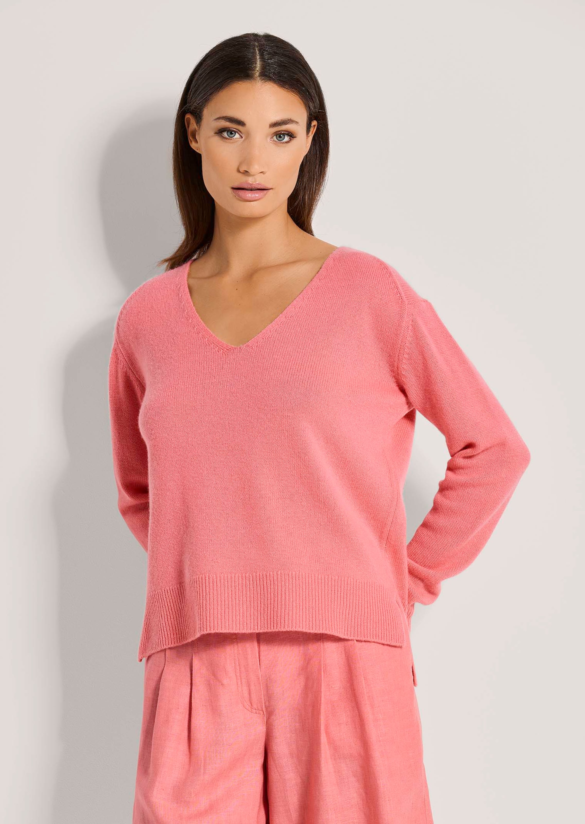Pull en cachemire à col en V