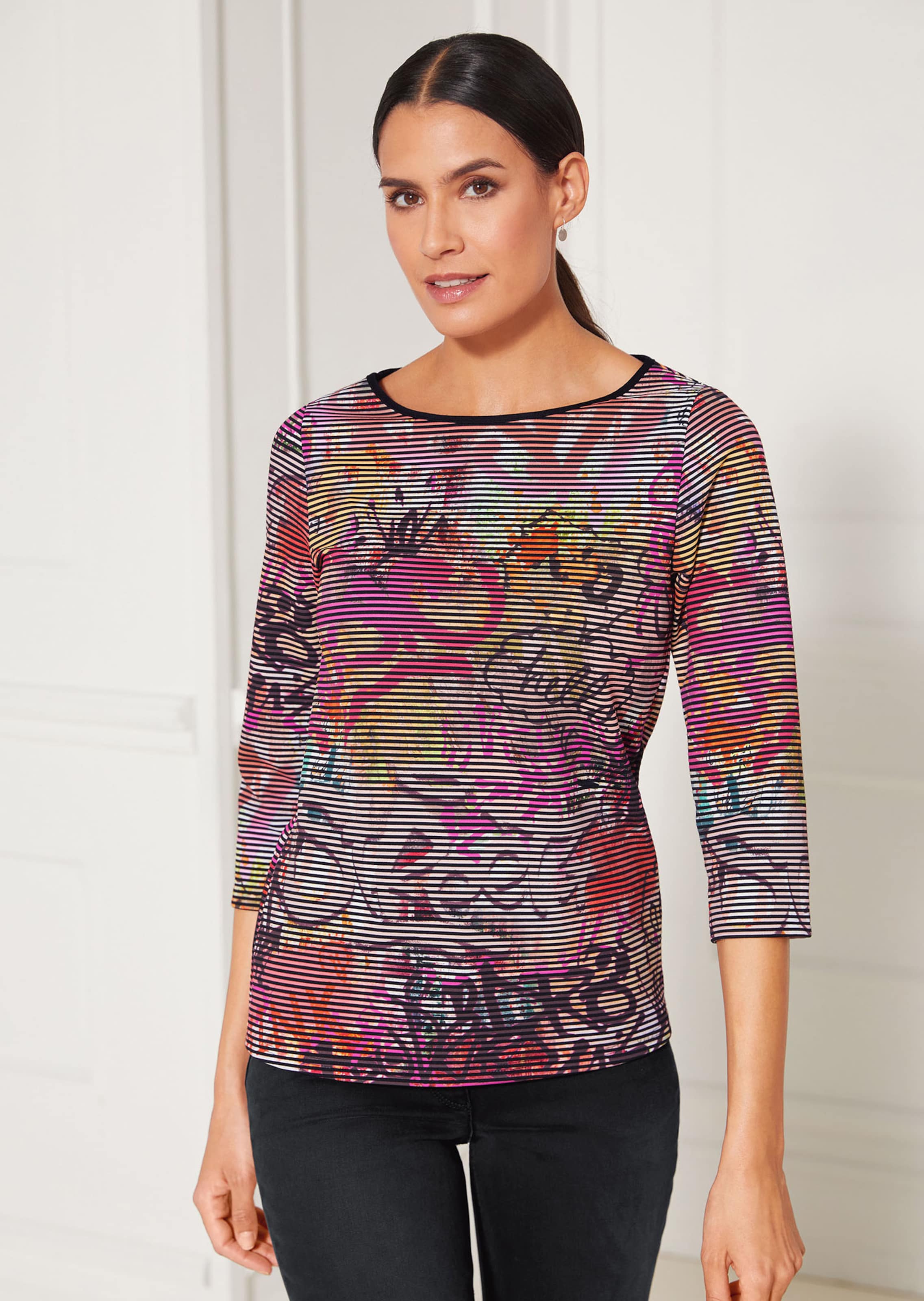 Druck-Shirt mit halblangen Ärmeln