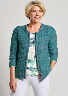 Strickjacke mit verdecktem Reissverschluss thumbnail 7
