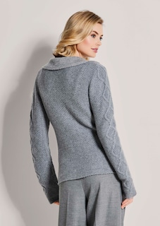 Knitted cashmere blazer thumbnail 4