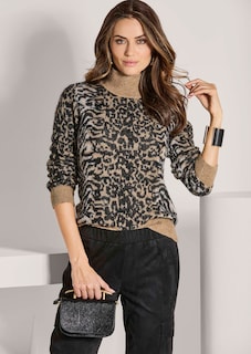 Jacquard-Pullover im Animal-Design thumbnail 5
