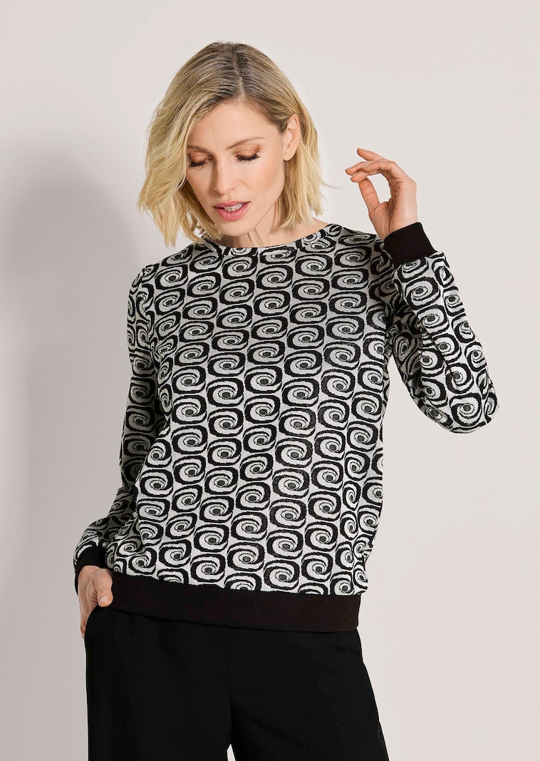 Sweatshirt met retromotief