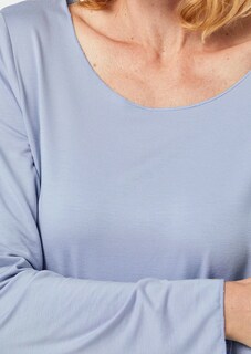 Veelzijdig te combineren shirt met lange mouwen en harmonieuze sierrand thumbnail 5