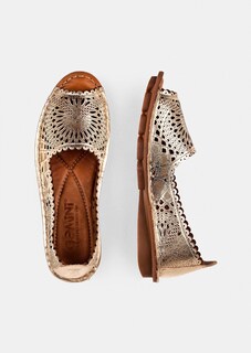 Peeptoe-Ballerina aus Leder thumbnail 2