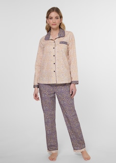 Bedruckter Pyjama aus reiner Baumwolle thumbnail 2
