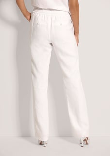 Pantalon en lin avec passant tunnel thumbnail 4