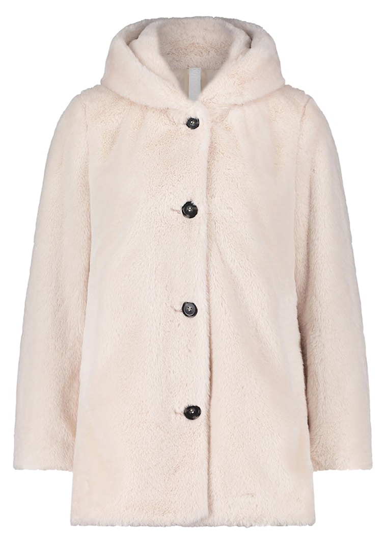 Manteau douillet en fausse fourrure