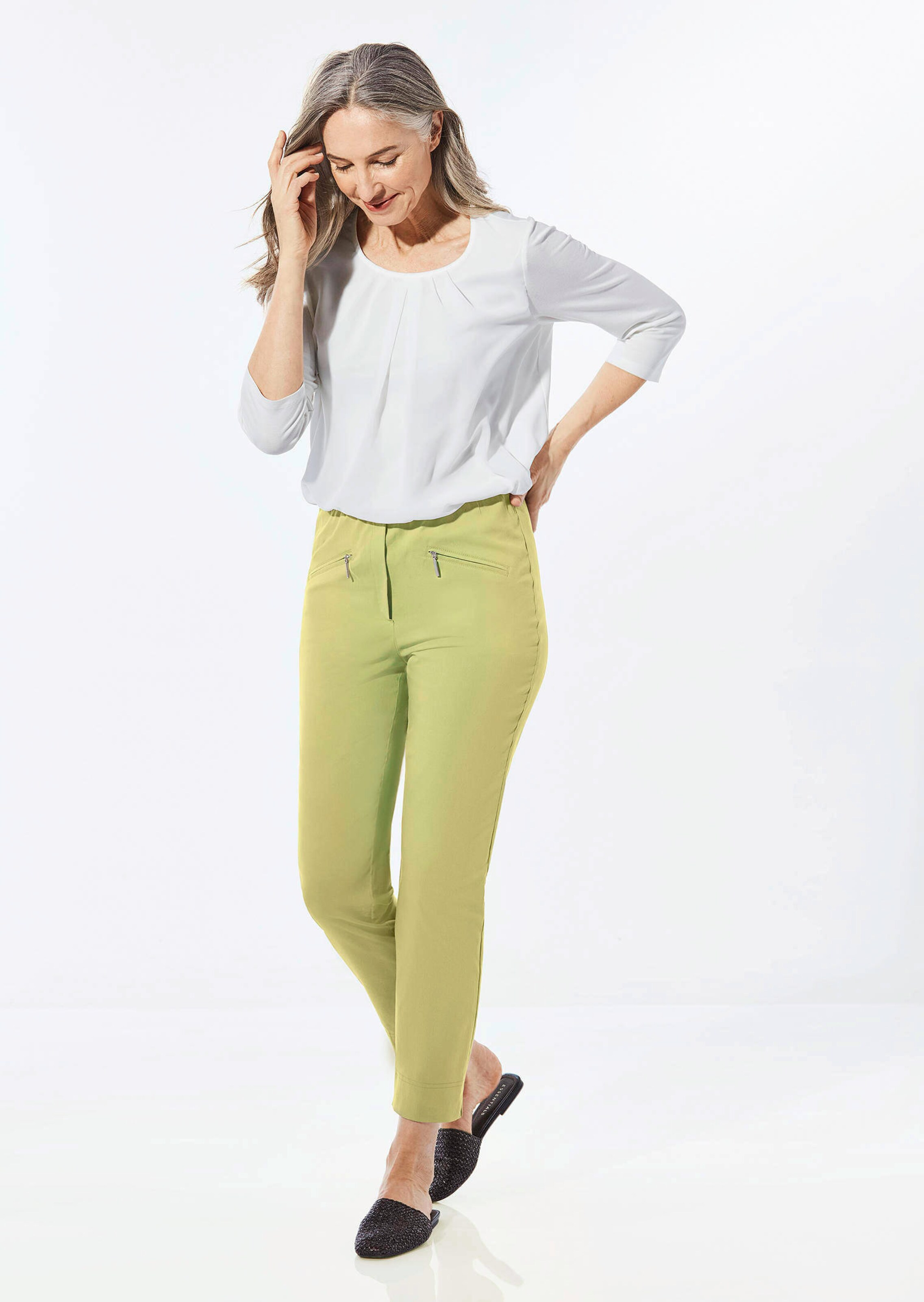 Pantalon 7/8 en bengaline LOUISA thumbnail 2