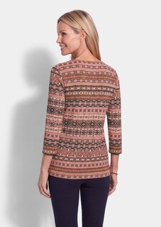 T-shirt en viscose à imprimé ethnique thumbnail 3